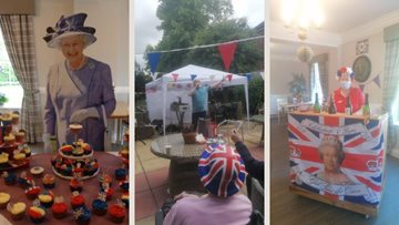 The Platinum Jubilee celebrations at Spennymoor care home